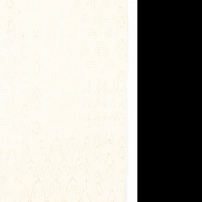 Marks and Spencer Womens Ivory Acrylic A-Line Skirt Size S