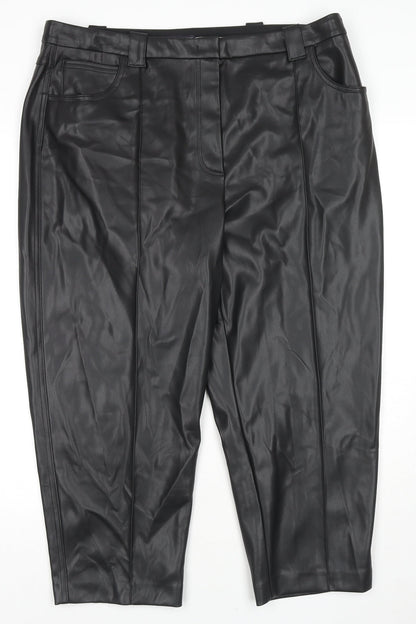Womens UK Size 20 Marks and Spencer Regular Fit  Black Trousers