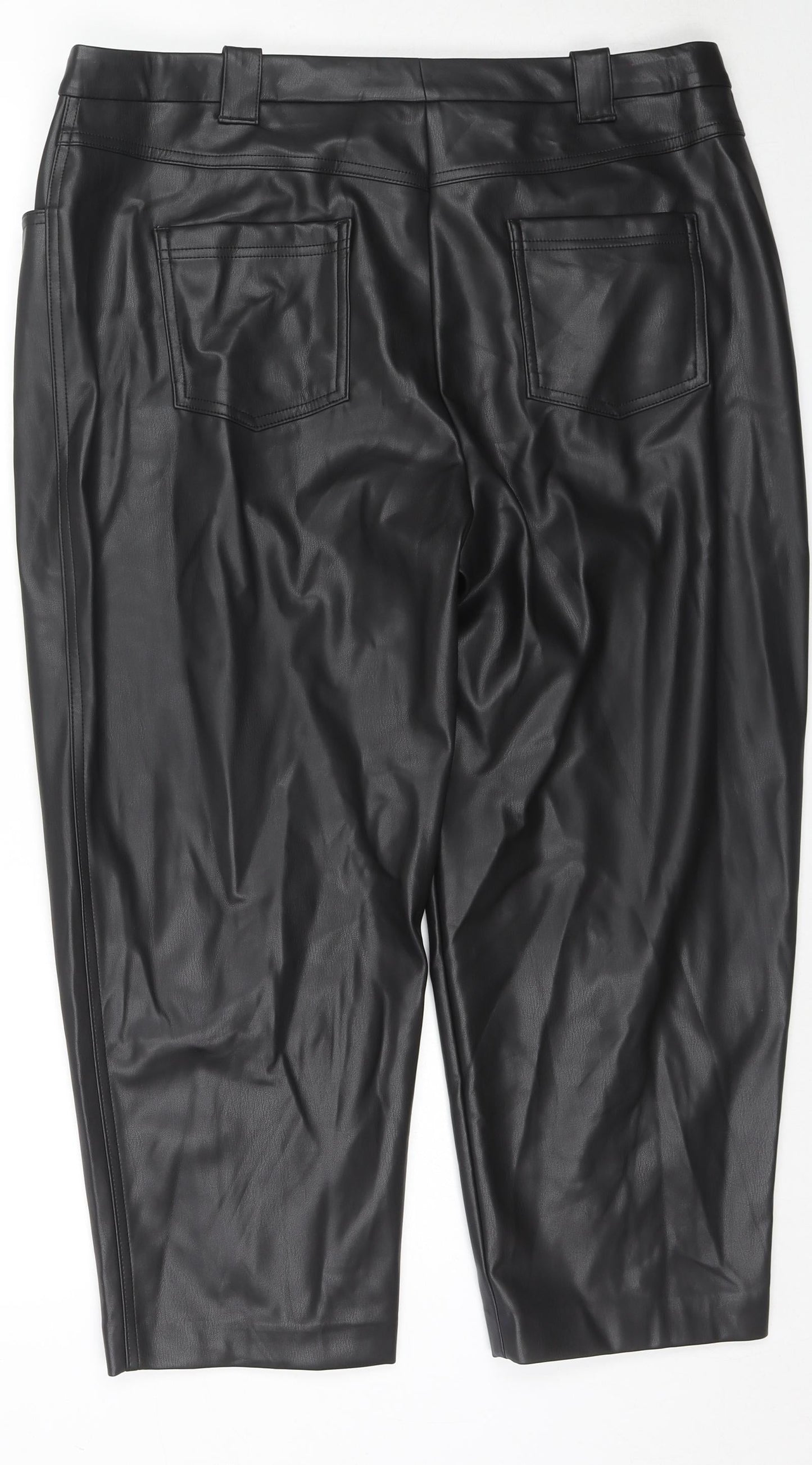 Womens UK Size 20 Marks and Spencer Regular Fit  Black Trousers
