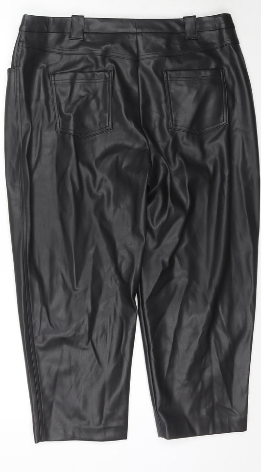 Womens UK Size 20 Marks and Spencer Regular Fit  Black Trousers