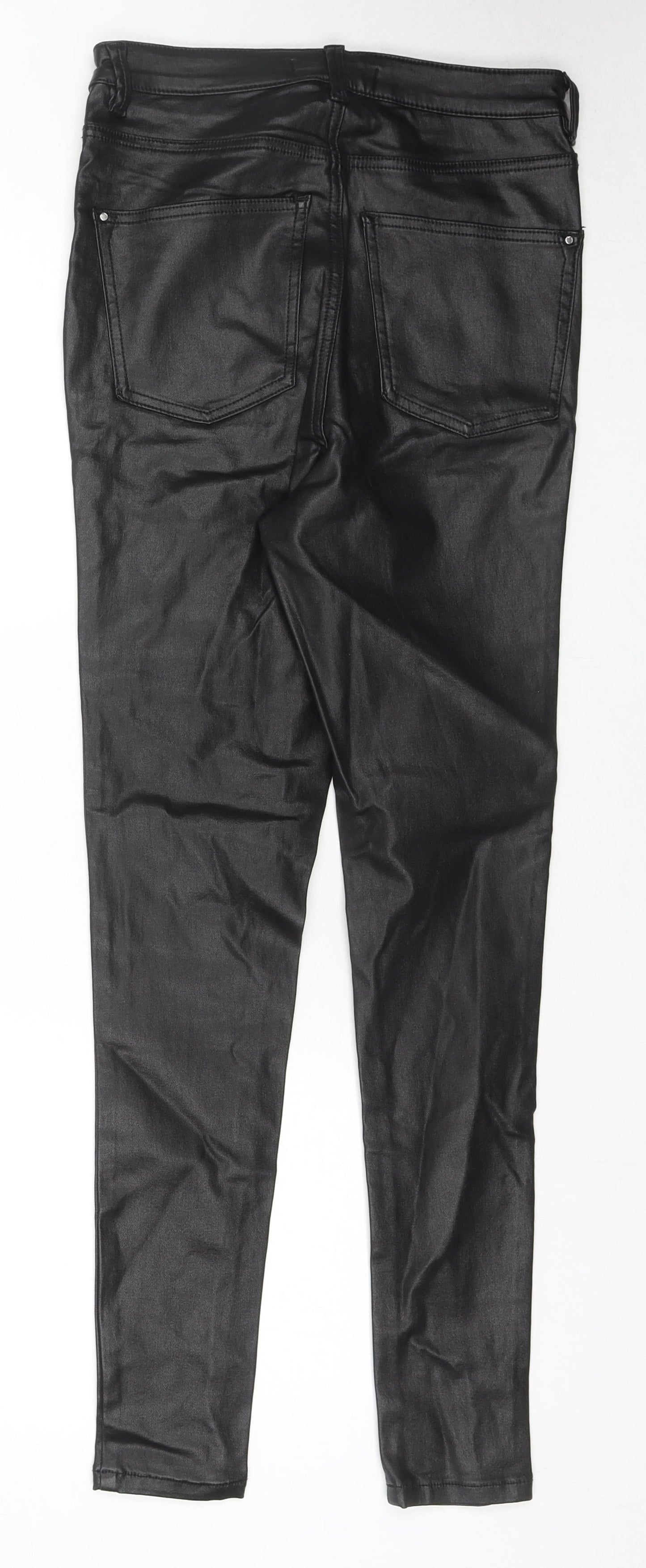 Womens UK Size 12 Very Regular Fit Jegging Black Trousers