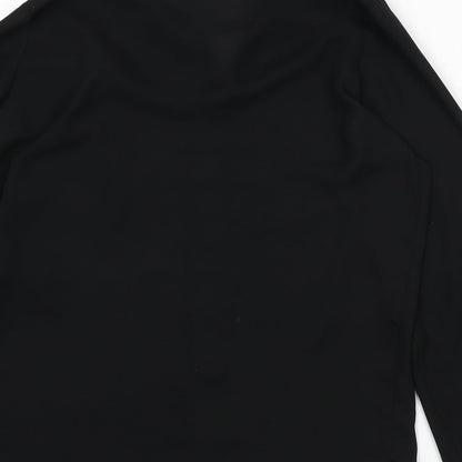 Womens UK Size 8 ASOS Black Basic Button-Up