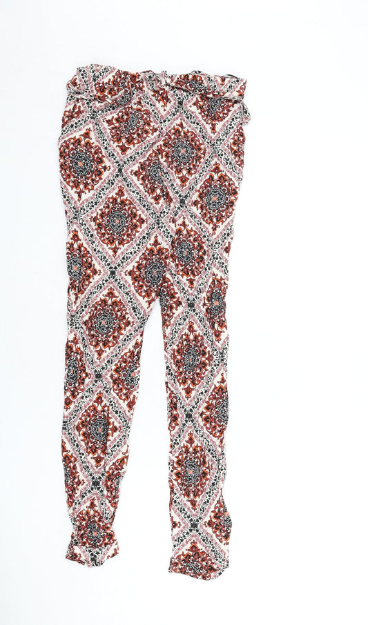 Womens UK Size 8 Dorothy Perkins Regular Fit  Multicoloured Trousers