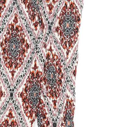Womens UK Size 8 Dorothy Perkins Regular Fit  Multicoloured Trousers