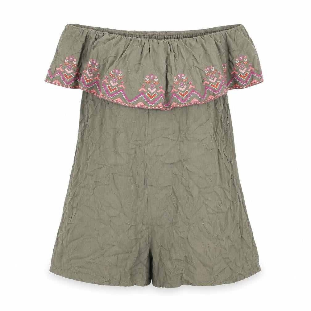 Womens UK Size M Accessorize One-Piece Green Romper