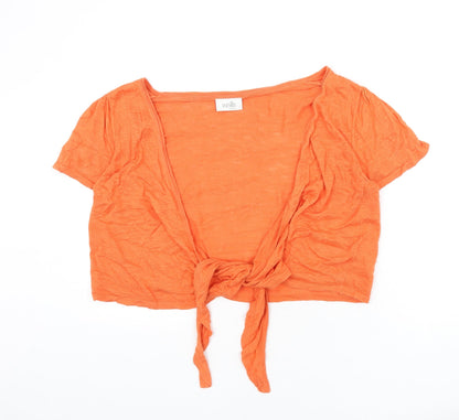 Womens UK Size 18 Wallis Orange Cardigan Jumper