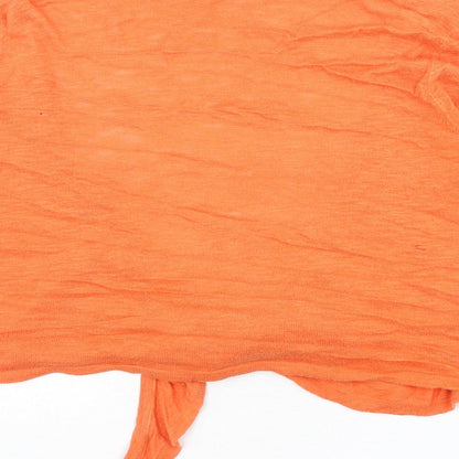 Womens UK Size 18 Wallis Orange Cardigan Jumper