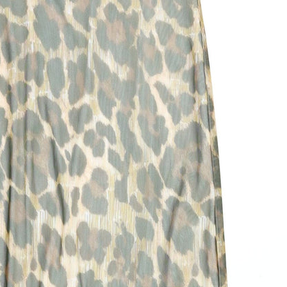 PRETTYLITTLETHING Womens Multicoloured Animal Print Polyester Bodycon Size 8 Off the Shoulder Pullover - Leopard Print, Lace Trim