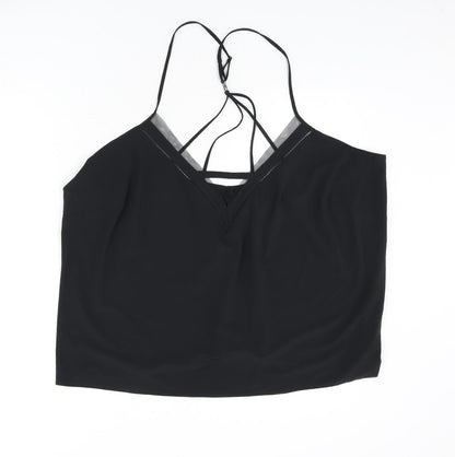 Autograph Womens Black Polyester Camisole Tank Size 22 V-Neck