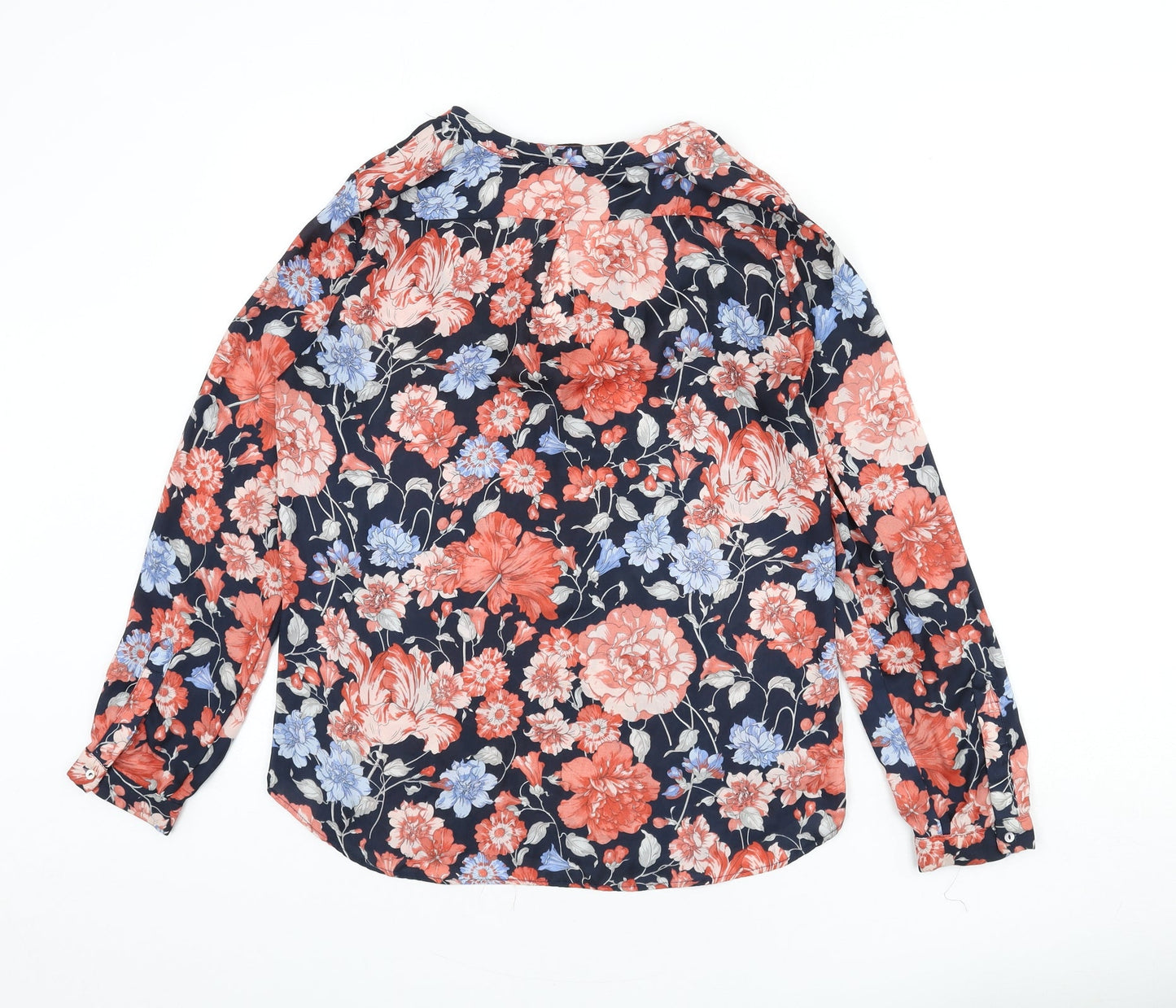 Womens UK Size S Zara Multicoloured Basic Blouse
