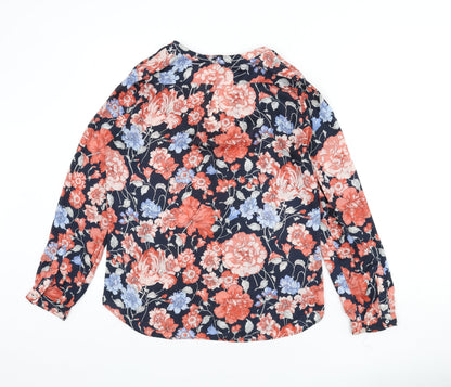Womens UK Size S Zara Multicoloured Basic Blouse