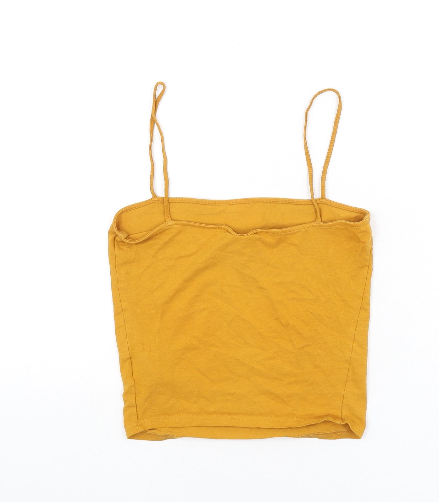Womens UK Size S Divided by H&M Yellow Camisole Tank