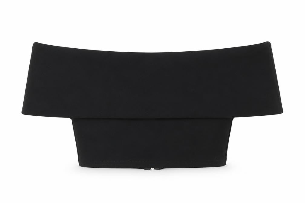Womens UK Size 10 Missguided Black Cropped Blouse