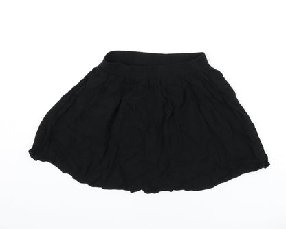 FOREVER 21 Womens Black Polyester Skater Skirt Size S