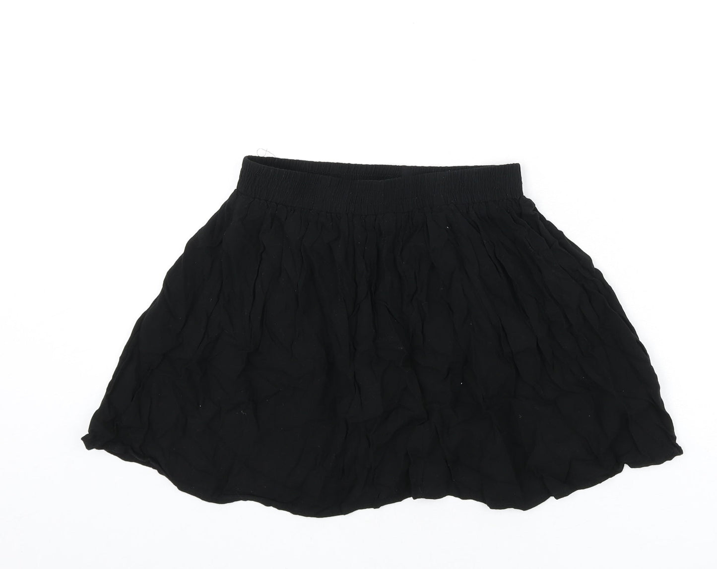 FOREVER 21 Womens Black Polyester Skater Skirt Size S
