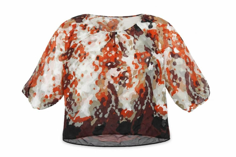Womens UK Size 14 Autograph Multicoloured Basic Blouse