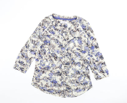 Womens UK Size 10 Per Una Multicoloured Basic Button-Up