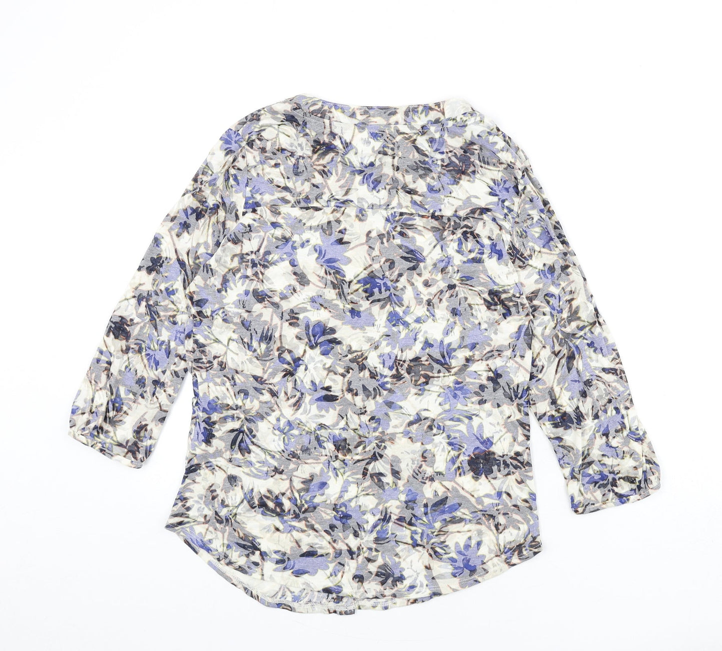 Womens UK Size 10 Per Una Multicoloured Basic Button-Up