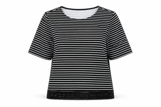 Womens UK Size 10 New Look Black Basic T-Shirt