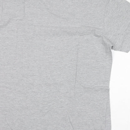 Gildan Womens Grey Cotton Basic T-Shirt Size L Round Neck - Nostromo Weyland/Yutani