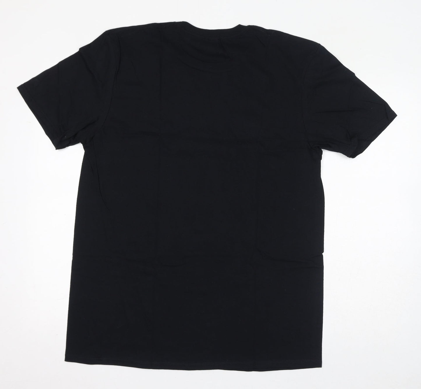 Womens UK Size L Gildan Black Basic T-Shirt