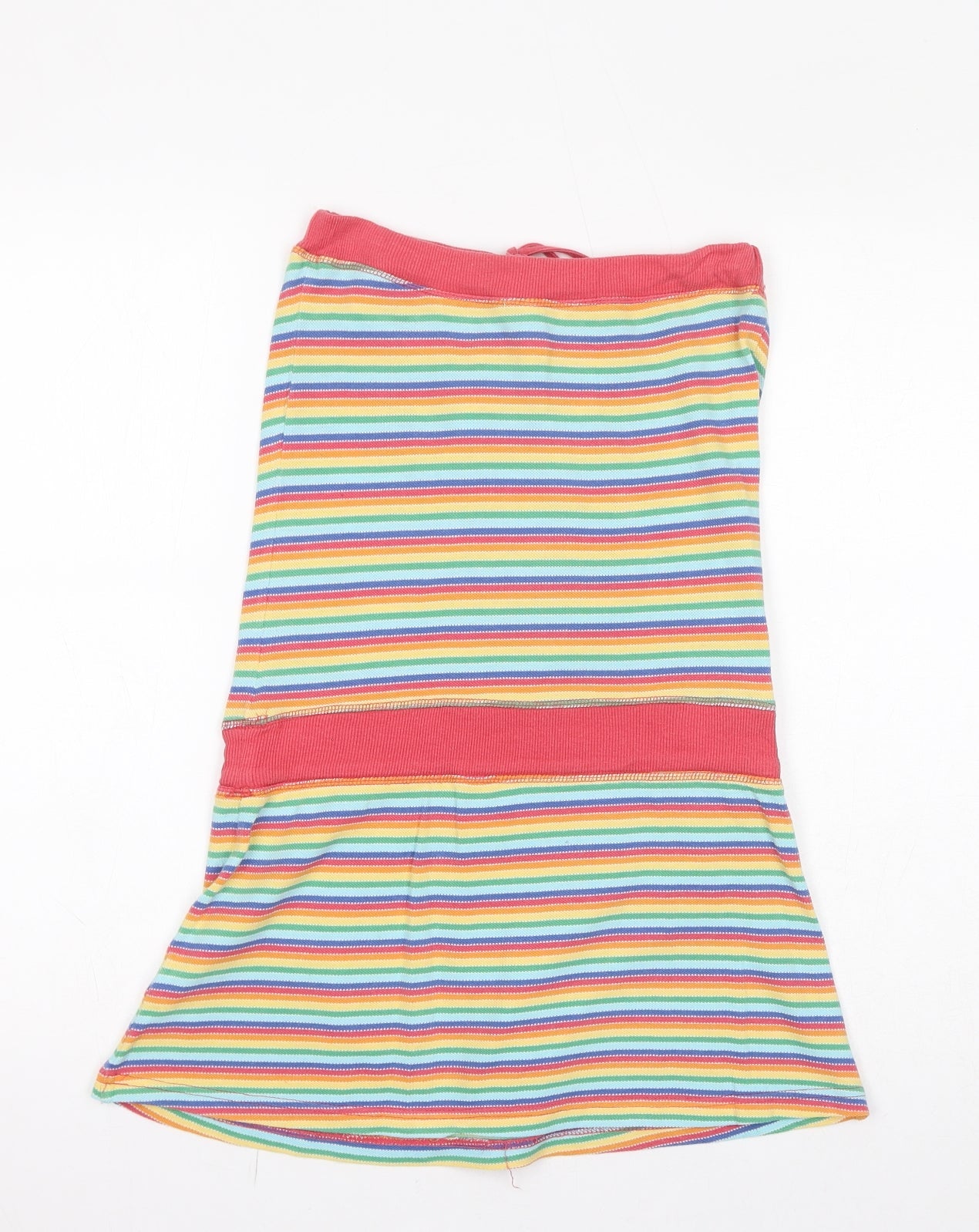 Just Jeans Womens Multicoloured Striped Cotton A-Line Size XS Off the Shoulder Drawstring - Beads, Pockets