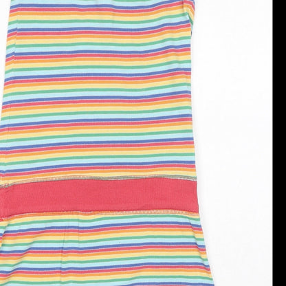 Just Jeans Womens Multicoloured Striped Cotton A-Line Size XS Off the Shoulder Drawstring - Beads, Pockets