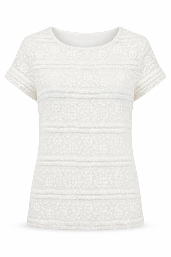 Womens UK Size XS Premise White Basic T-Shirt