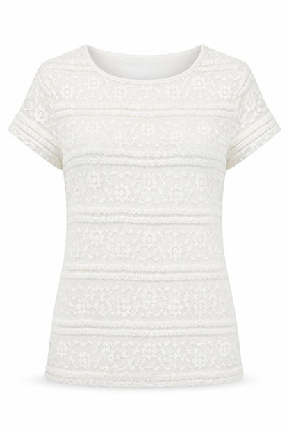 Womens UK Size XS Premise White Basic T-Shirt