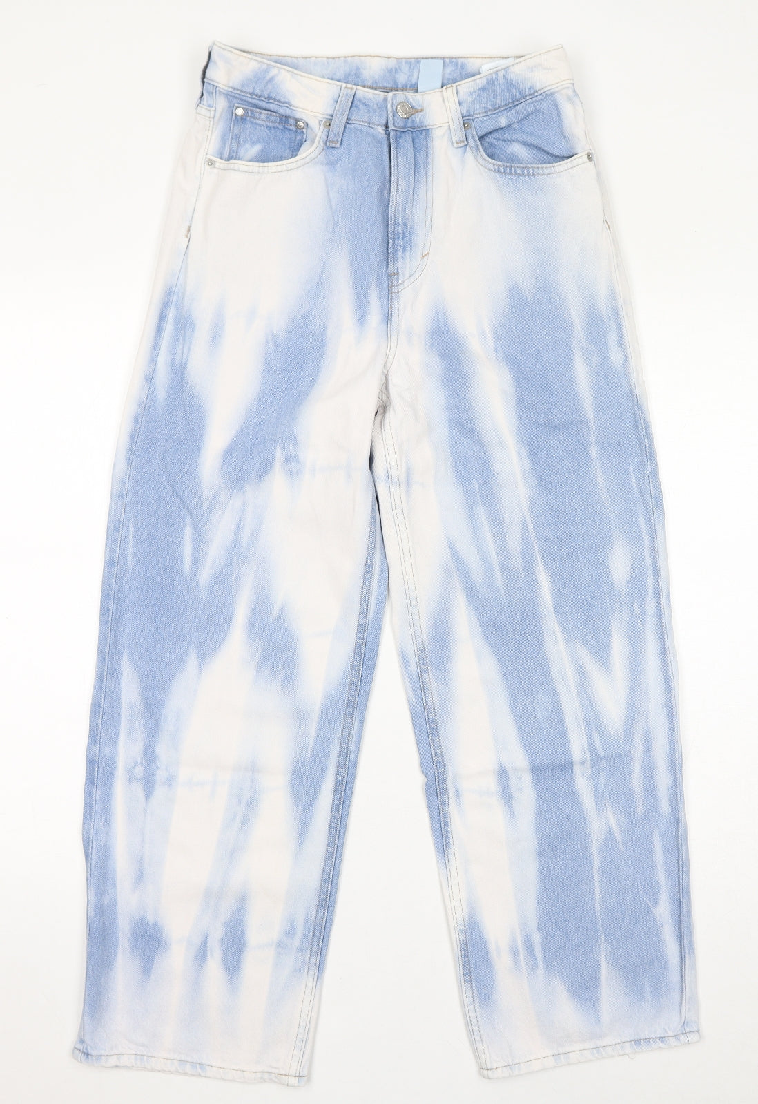 Womens UK Size 8 H&M Regular Fit Straight Blue Jeans