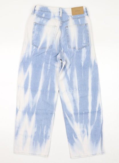 Womens UK Size 8 H&M Regular Fit Straight Blue Jeans