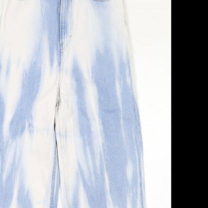 Womens UK Size 8 H&M Regular Fit Straight Blue Jeans