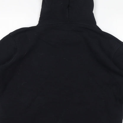 VR46 Boys Black Cotton Pullover Hoodie Size L Pullover - Racing Helmets
