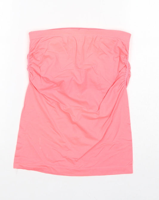 Womens UK Size M New Look Pink Basic Tank