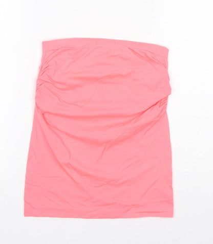 Womens UK Size M New Look Pink Basic Tank