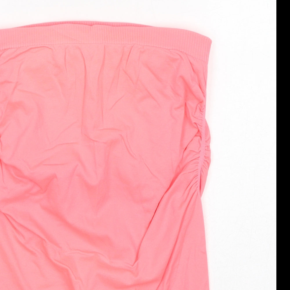 Womens UK Size M New Look Pink Basic Tank