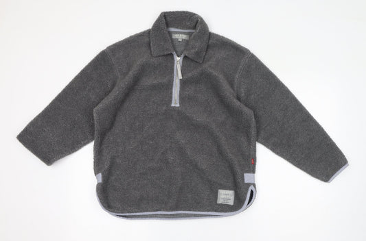 Womens UK Size 4 Jackpot Grey Pullover Sweatshirt
