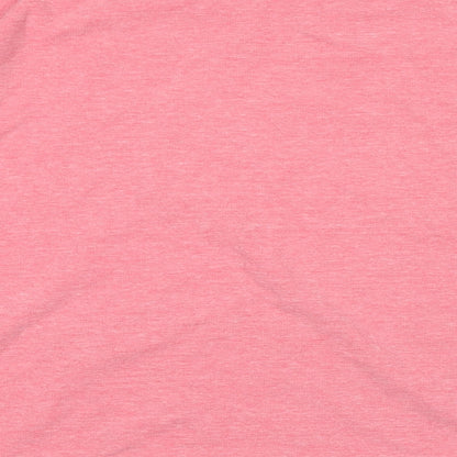 M&Co Womens Pink Cotton Pullover Sweatshirt Size 14 Pullover
