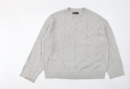 Womens UK Size L Marks and Spencer Grey Pullover Jumper