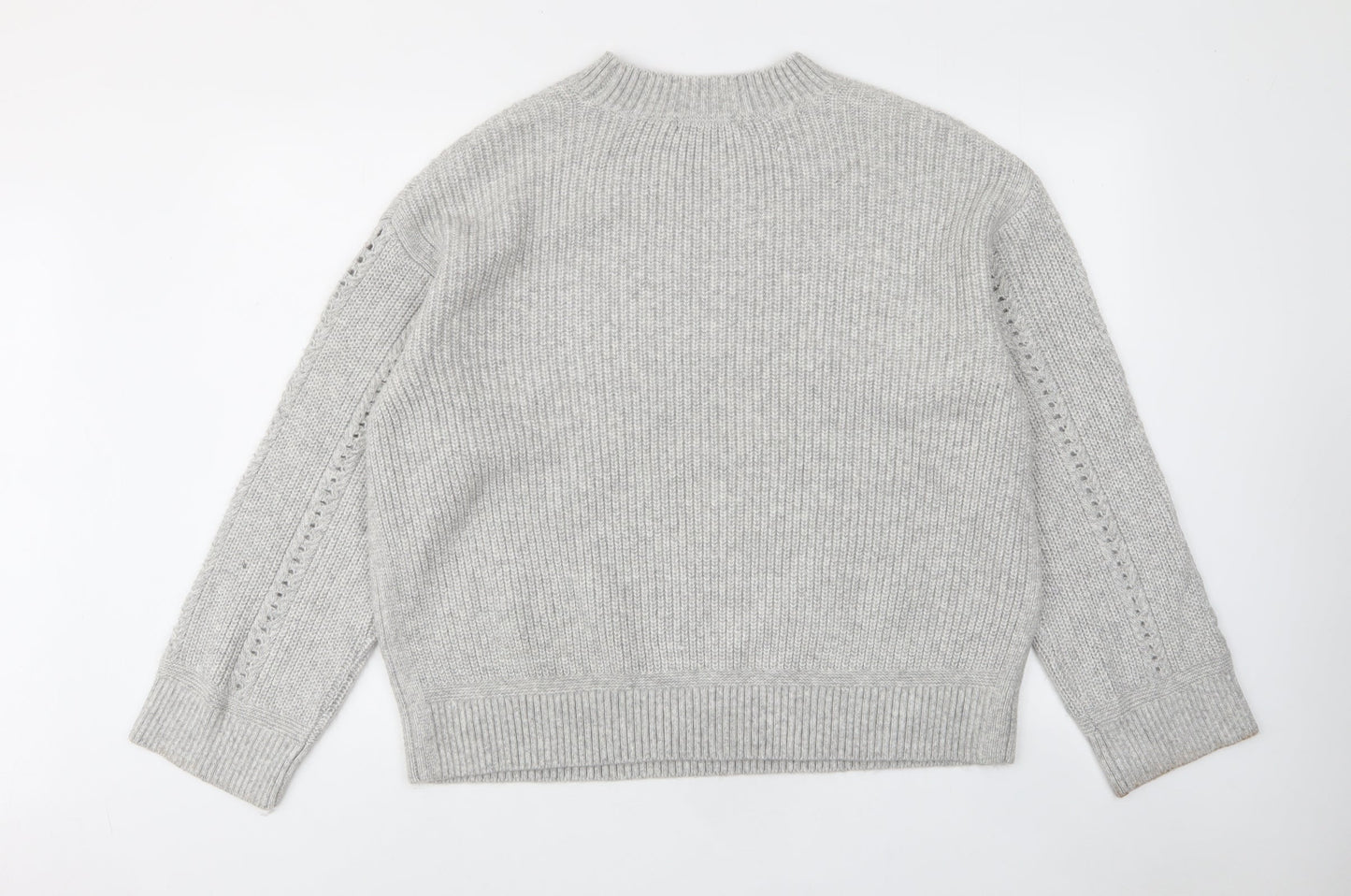 Womens UK Size L Marks and Spencer Grey Pullover Jumper