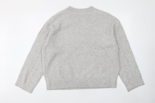Womens UK Size L Marks and Spencer Grey Pullover Jumper