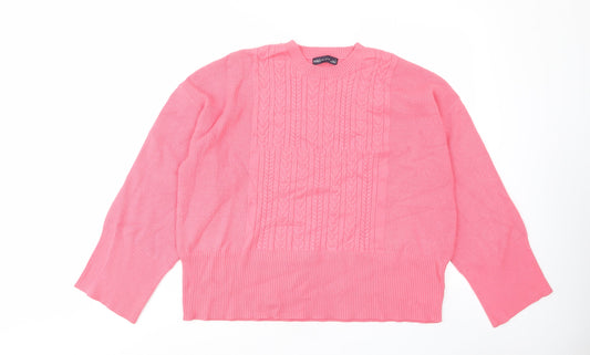 Womens UK Size L Marks and Spencer Pink Pullover Jumper