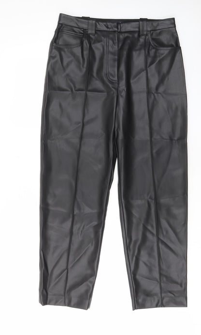 Womens UK Size 14 Marks and Spencer Regular Fit  Black Trousers
