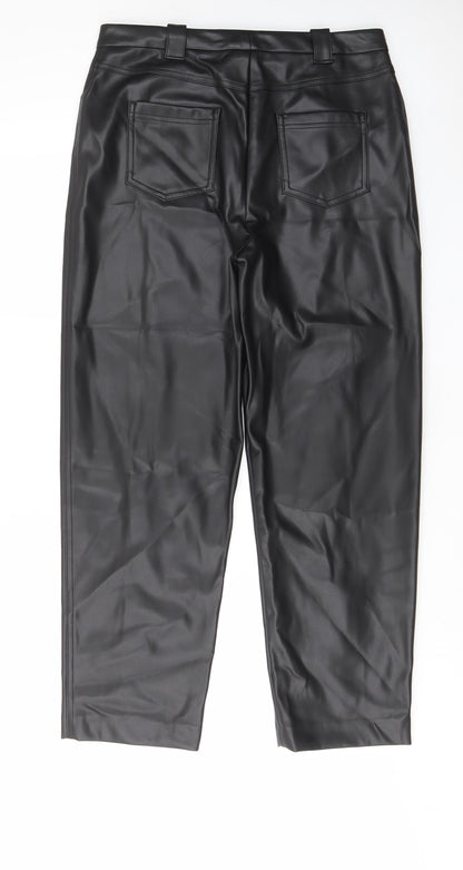 Womens UK Size 14 Marks and Spencer Regular Fit  Black Trousers