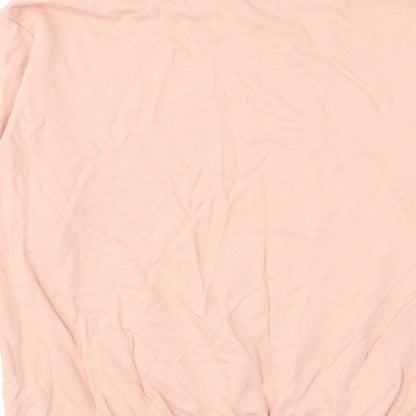 H&M Womens Pink Cotton Pullover Sweatshirt Size M Pullover