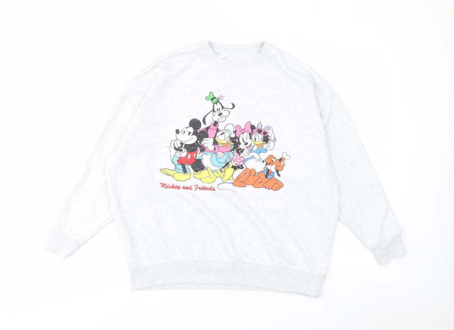 Womens UK Size S Disney Grey Pullover Sweatshirt