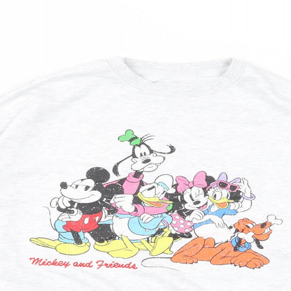 Womens UK Size S Disney Grey Pullover Sweatshirt