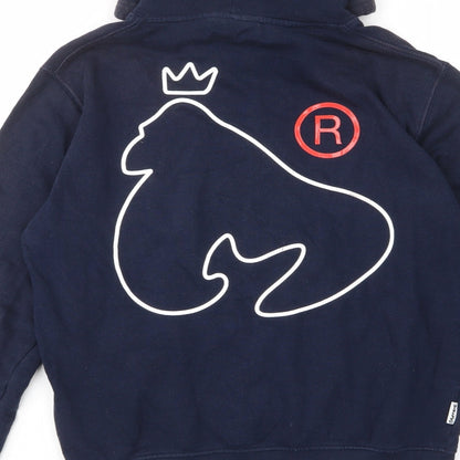 Mens UK Size M Money Blue Pullover Hoodie
