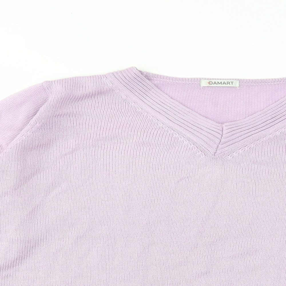 Womens UK Size 18 Damart Purple Pullover Jumper