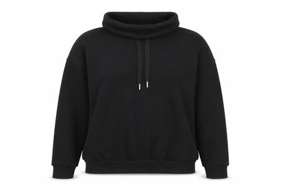 Select Womens Black Cotton Pullover Sweatshirt Size M Pullover